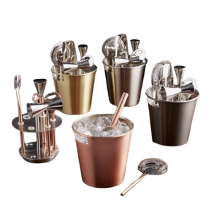 Ensemble de cuillères de bar durables Ensemble d'outils de bar en acier inoxydable de table pour bar à cocktails Ensemble d'outils de cuillère à mélanger pour la maison - Product Image 2