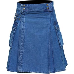 Pantalones Vaqueros de Algodón para Hombre, Diseño Tipo Kilt, Diseñados para Brindar Durabilidad, Comodidad y Funcionalidad, con Opciones de Talla Personalizada Disponibles - Product Image 4