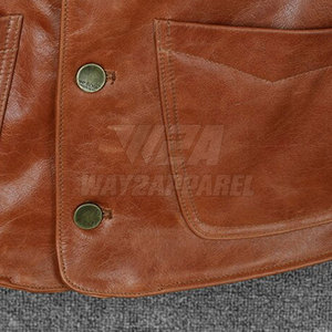 Chaleco de cuero único de alta calidad para hombre, Chaleco de cuero de moto transpirable con logotipo impreso personalizado - Product Image 6