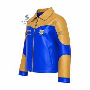 เสื้อแจ็คเก็ตหนัง PU สำหรับผู้หญิง Sigma Gamma Rho แบบซิปด้านหน้า ปักลายหนังนุ่มสบาย สไตล์ลำลองทันสมัย - Product Image 2