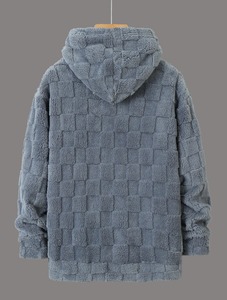 Sweat-shirt à capuche décontracté personnalisé par le fabricant, vêtement d'extérieur, pull ample à patchwork sportif - Product Image 2