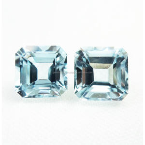 Aguamarina Natural, Corte Facetado en Forma de Cojín Cuadrado, Grado 3A, Piedras Preciosas Semipreciosas, Fabricación de Joyas, Piedra Preciosa Suelta Certificada - Product Image 4