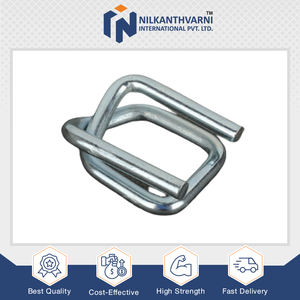 Meilleure qualité forme rectangulaire argent Zinc enduit GI fil boucle 13-40MM cordon sangle emballage bas prix produit cerclage - Product Image 4