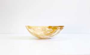 HF Crafts Hecho a mano Cuerno de búfalo natural Cuenco para servir Precio al por mayor Tonos terrosos cálidos Herramienta de ensalada de raíces bohemias - Product Image 3