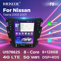 MEKEDE-Reproductor de audio TS para coche, Radio con Android, wifi, 4G, DVR, DSP, TMPS, para Nissan Teana 2003-2007