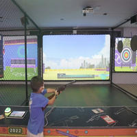 Juegos de disparos con pistola láser, equipo simulador de tiro interactivo con proyección para entrenamiento físico en interiores y centros de juego