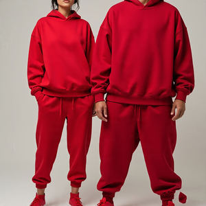 Survêtement surdimensionné 450 GSM pour femme Sweat à capuche et pantalon de survêtement Jogger Running Pullover Respirant Loose Fit Survêtement pour femme - Product Image 3