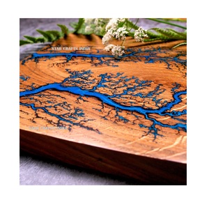 Resin Cheese Board Handmade Cutting Board Wood & Resin Chopping <b>Blocks</b> for Home Custom <b>Shape</b> Custom Logo & Color - Product Image 3