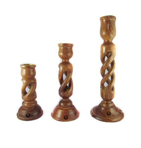 Bougeoirs photophore en bois de fête d'anniversaire pour support de bougie de pièce maîtresse de table à moins de votre budget - Product Image 6