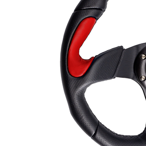 Volante sportivo X2 Poly - Pelle Rossa - Product Image 4