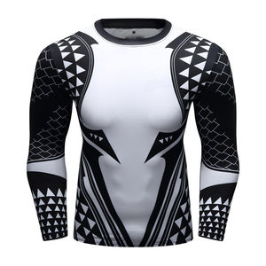 Manches longues en gros concevoir votre propre Sublimation imprimé Jiu Jitsu Mma pour hommes Bjj chemises Rashguard 2025 - Product Image 1