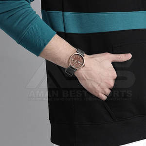 Nouveauté 100% coton hommes sweats à capuche de haute qualité vêtements d'hiver solide décontracté Design personnalisé avec poche par l'usine en gros - Product Image 5