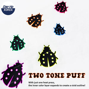 ไวนิลแบบ3D สองโทนพัฟ Dae Ha HTV เอฟเฟกต์ขอบที่โดดเด่นด้วยสองสีที่แตกต่างกันการออกแบบที่ใหญ่โต - Product Image 4