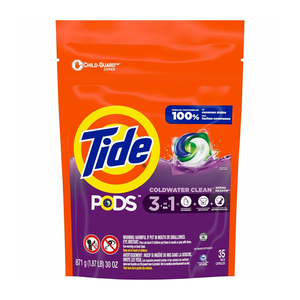 Para Tide Pods 57 Pack Detergente de fórmula de acción triple de alta eficiencia para ropa brillante y fresca cada vez - Product Image 3
