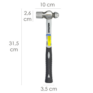 Marteau à tête sphérique 500 grammes avec manche en fibre de verre - Product Image 2
