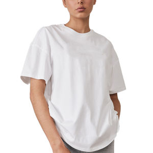 Camisetas informales de manga corta con cuello de pico para mujer, ropa de vestir con estampado personalizado a la moda - Product Image 5