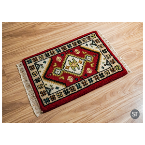 Tapis persan traditionnel en laine noué à la main 60x90 cm Tapis fait main Collection de motifs floraux et géométriques assortis - Product Image 4