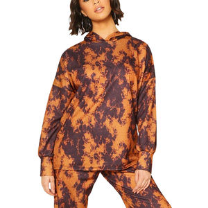 Chándal de mujer de talla y logotipo multicolor personalizado de alta calidad último chándal de lavado ácido elegante para mujer a la venta - Product Image 5