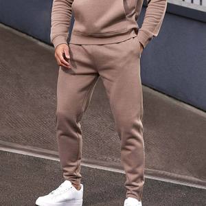 Pantalones Deportivos de Lona Personalizados para Hombre, Corte Ajustado, Cintura Media, Frente Plano, Transpirables, Gruesos, con Bordado y Bolsillos Laterales - Product Image 1