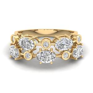 Anillo de Compromiso REYES de Lujo con Moissanita de Corte Ovalado de 2.62 Quilates en Plata de Ley 925, Certificado GRA, Joyería Fina Brillante - Product Image 6