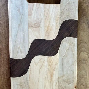 Planche à découper et plateau de service en bois Forme rectangulaire durable 12mm d'épaisseur - Product Image 1