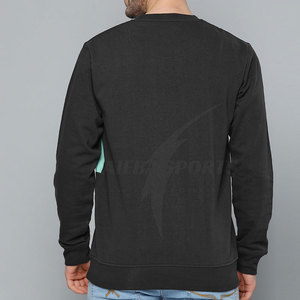 Wholesale Price Slim Fit Crewneck Men's Sweatshirt Polyester/Cotton Fleece Breathable Summer Lined Design Online Sale - Product Image 3