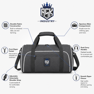 Bolsa de viaje con múltiples compartimentos, cremalleras seguras y correa ajustable para un transporte organizado en viajes cortos - Product Image 6
