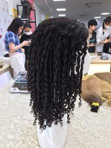 วิกผมลูกไม้แบบปิดผมคนหยิกเป็นลอน100% สไตล์หรูหราตัวเลือกที่ดีจากเวียดนาม - Product Image 3