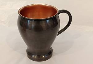 Tasse en cuivre de haute qualité avec poignée en cuivre martelé avec poli pour la maison et les ustensiles de cuisine - Product Image 4