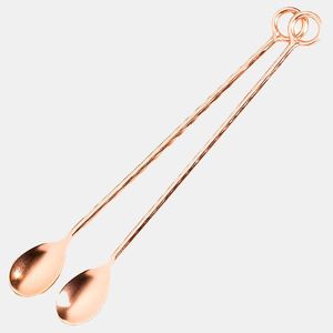 Cuillère à cocktail en acier inoxydable au design moderne Outil spécial jetable en métal pour les barmans Vente en gros - Product Image 1