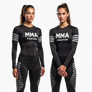 เสื้อรัดรูปแขนยาวแบบเต็มตัวสำหรับ MMA Anti Anti UV เสื้อสไตล์กิโมโน Jitsu - Product Image 3