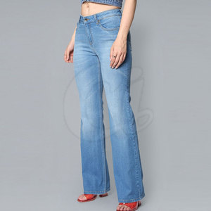 Venta al por mayor bajo MOQ pantalones vaqueros para las mujeres por encargo diseño único mujeres pantalones vaqueros para la venta - Product Image 4