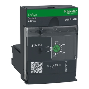 Unità di Controllo Standard SCHNEIDER ELECTRIC LUCA1XBL Classe 10 per Avviamento Motore con 0,35-1,4 A 24 V CC - Product Image 1