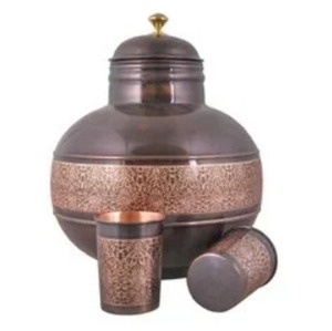 Antique 8L Copper <b>Pot</b> with Hand-etched Design Huge Demand <b>Sale</b> <b>for</b> Decorative <b>Tea</b> <b>Pots</b> & Kettles <b>for</b> Interior Use - Product Image 6