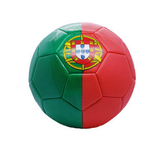 Shemax-balón de fútbol con bandera de PORTUGAL, personalizado, de alta calidad, promocional y de entrenamiento, talla 5 - Product Image 1