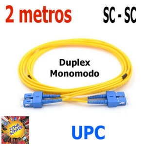 Cordon de raccordement en fibre optique monomode duplex SC, 2 mètres - Product Image 1