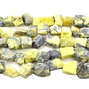 Pierre brute Serpentine Strand Nugget Beads cristal reiki pierre de guérison collier percé pour les femmes fournitures de fabrication de bijoux - Product Image 6