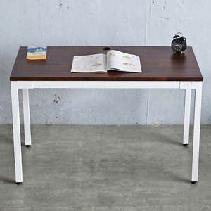 Uconcept HBWD021 120x60cm Acacia Wood and Bamboo <b>Desk</b> with Wooden Legs <b>Portable</b> Assembly Required for Home Office or Hotel Use - Product Image 3