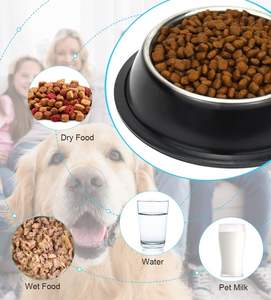 Article de vente chaud en gros 2500ml bol d'alimentation pour chien en acier inoxydable avec base en caoutchouc anti-dérapant mangeoire pour animaux de compagnie bol d'eau alimentaire - Product Image 6