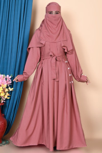 ชุดอาบายาผ้าไหมสไตล์ดูไบพร้อมชุดเดรสอิสลามสไตล์วินเทจฮิญาบ - Product Image 2