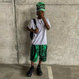 Dernière qualité Logo personnalisé été mode vierge garçons Shorts Gym sueur maille survêtement coton Cargo hommes Shorts - Product Image 4