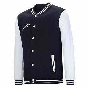 แจ็กเก็ตเบสบอลมหาวิทยาลัยสำหรับผู้ชายแจ็คเก็ตเบสบอลวิทยาลัยระบายอากาศได้ดีโลโก้ตามสั่งสไตล์ไฮสตรีท - Product Image 2