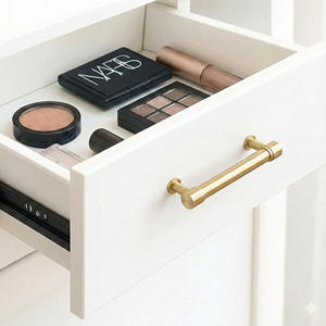 Poignées et Boutons de Tiroir de Garde-Robe Traditionnels en Aluminium Brossé – Durables, Écologiques, Installation Facile – Vente en Gros et en Vrac - Product Image 4