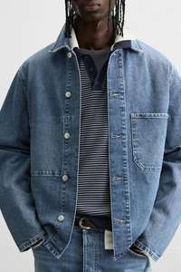 Vente en gros Veste en jean personnalisée pour hommes et femmes Style streetwear vintage avec Y2K Toucher décontracté avec poches Polyester/coton - Product Image 3