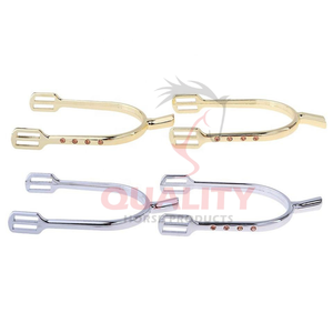 Espuelas de equitación totalmente personalizables construidas con materiales duraderos formas únicas y logotipos personalizados perfectos para profesionales - Product Image 2