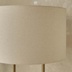 Modern Luxury Living Room Home Decor Elegant <b>Mushroom</b> Shape White Fabric Floor Lamp Stylish Golden Stand LED for Home Office Use - Product Image 4