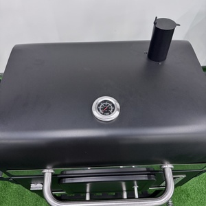 <span class=keywords><strong>XL</strong></span> Grand Barbecue en Fonte avec Chariot Barbecue à Charbon de bois Fumeur Barbecue avec Thermomètre Restaurant <span class=keywords><strong>Pizza</strong></span> au Charbon de Bois - Product Image 5