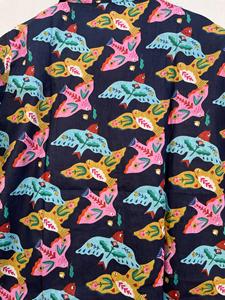 Pj conjuntos de dos piezas de tela de algodón puro con estampado Floral hecho a medida de diseñador exclusivo para mujer de último diseño listo para usar al por mayor - Product Image 5