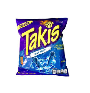 Chips de tortilla picantes Takiss Blue Heat 92.3g Importados de EE. UU. Vida útil de 12 meses para gestión de inventario a largo plazo al por mayor - Product Image 1
