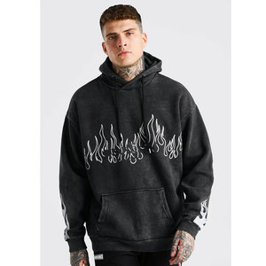 Vente en gros de sweats à capuche pour hommes, 500 GSM, poids lourd, 100% coton, style streetwear, logo personnalisé, OEM - Product Image 1